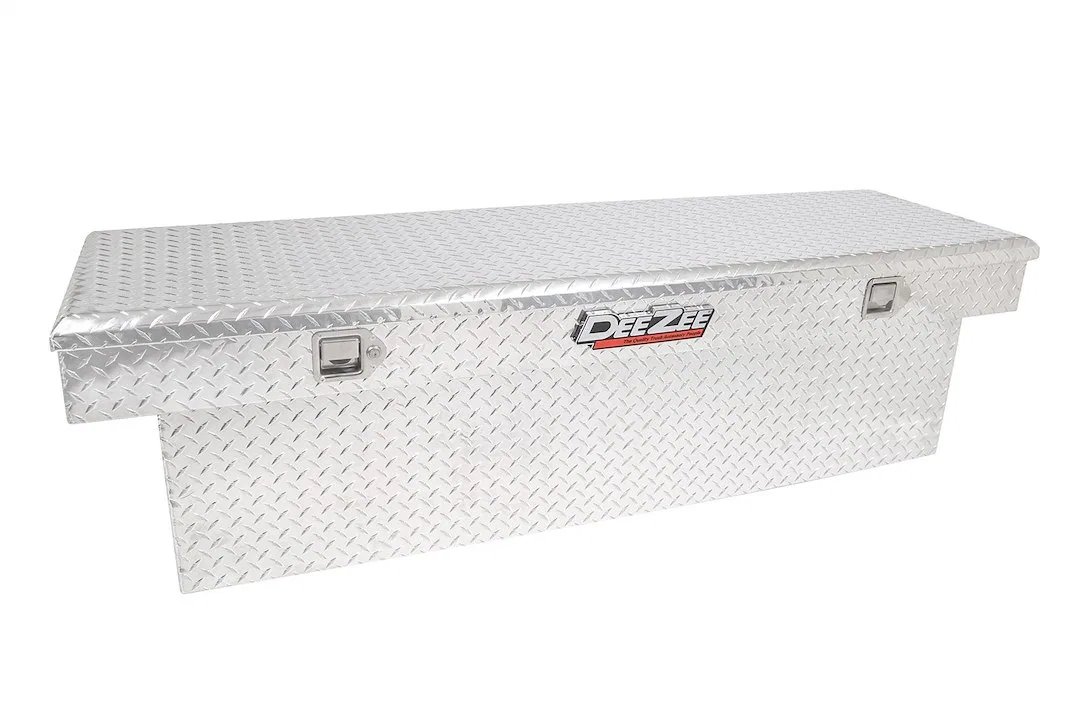 DZ8170D – DEE ZEE Tool Box, Crossover Single Lid Diamond Tread Silver Aluminum 20 Inch Length x 69-3/4 Inch Width x 1...